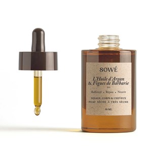 L'huile pure d'argan et figue de barbarie - bio, vierge et pressée à froid