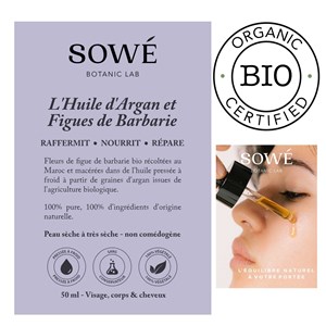 L'huile pure d'argan et figue de