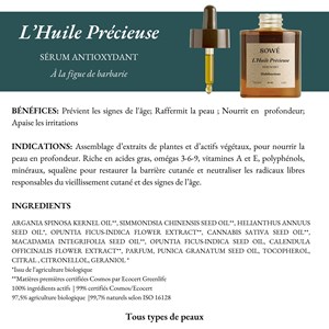 L'huile précieuse - sérum visage anti-âge et anti-oxydant bio