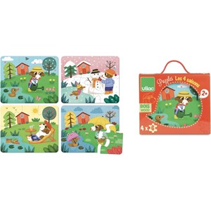 Puzzle en bois les 4 saisons