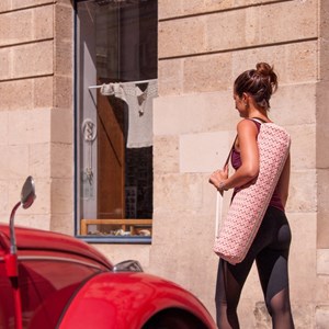 Housse pour tapis de yoga rose