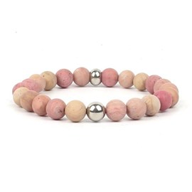 Bracelet en rhodochrosite