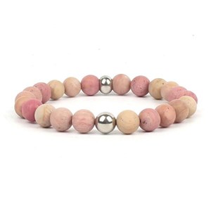Bracelet en rhodochrosite