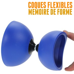 Kit diabolo bleu + baguettes + sac