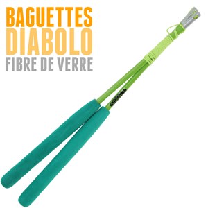 Kit diabolo circus + baguettes + sac