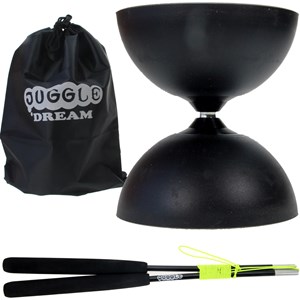 Kit diabolo noir + baguettes + sac