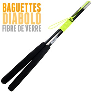 Kit diabolo jaune + baguettes + sac