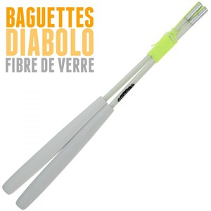 Diabolo roulement violet + baguettes pro