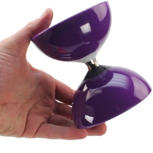 Diabolo roulement violet + baguettes pro