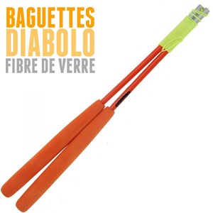 Diabolo roulement violet + baguettes pro