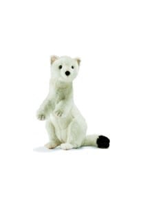 Peluche anima hermine blanche