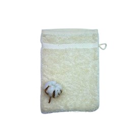 Gant toilette coton bio coloris naturel