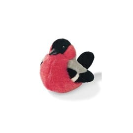Peluche sonore bouvreuil pivoine