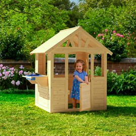 Maisonnette cabane enfant avec cuisine