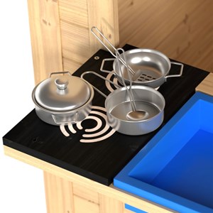 Maisonnette cabane enfant avec cuisine