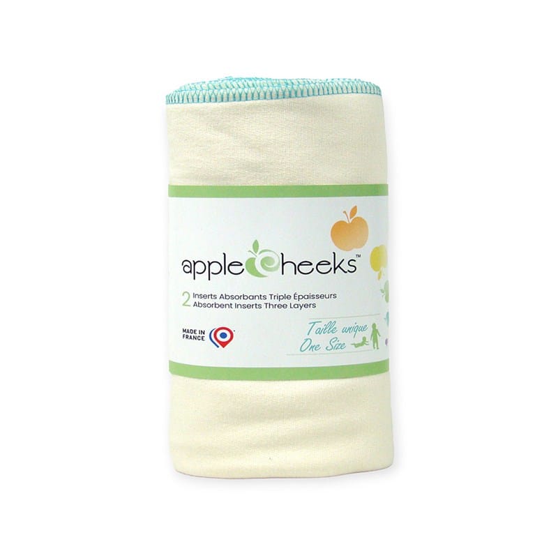 Applecheeks - Lot de 2 inserts - spécial nuit - bambou