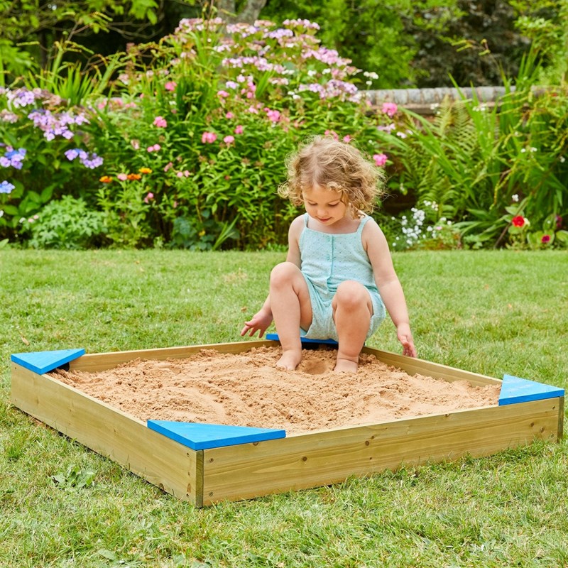 Bac à sable avec couverture de protecti