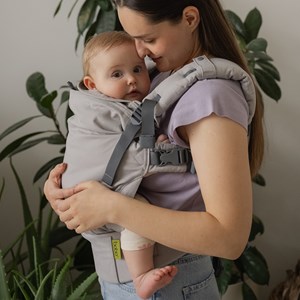 Porte bébé boba x gris