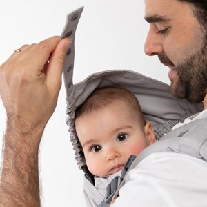 Porte bébé boba x gris