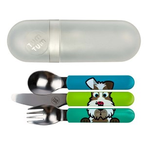 Lot de 3 couverts avec étui scruff tumtu