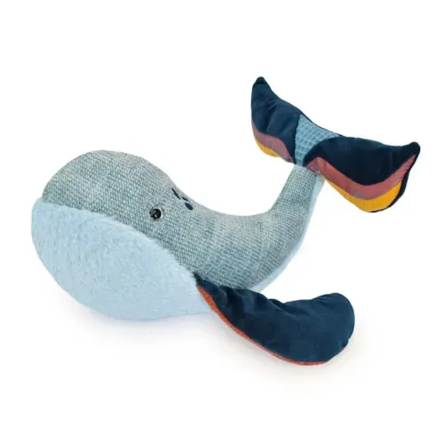 Histoire d'Ours - Peluche baleine bleue 30 cm