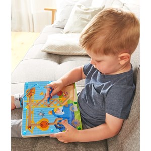 Jeu magnétique sur le chantier