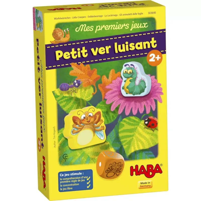 Mes premiers jeux - petit ver luisant (Haba) - Couverture