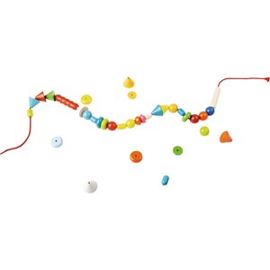 Jeu de laçage - perles arc-en-ciel