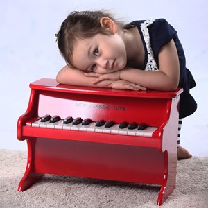 Piano electronique rouge - 25 touches