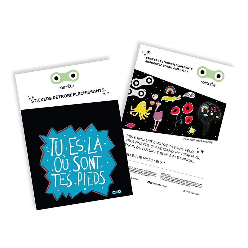 Stickers tu es là où sont tes pieds