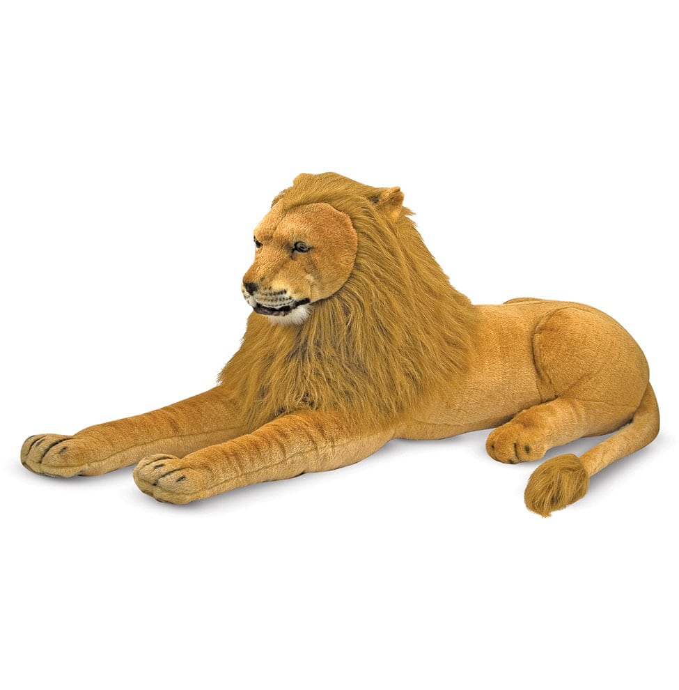 Peluche géante lion  Nature & Découvertes