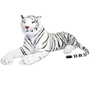 Peluche géante tigre blanc