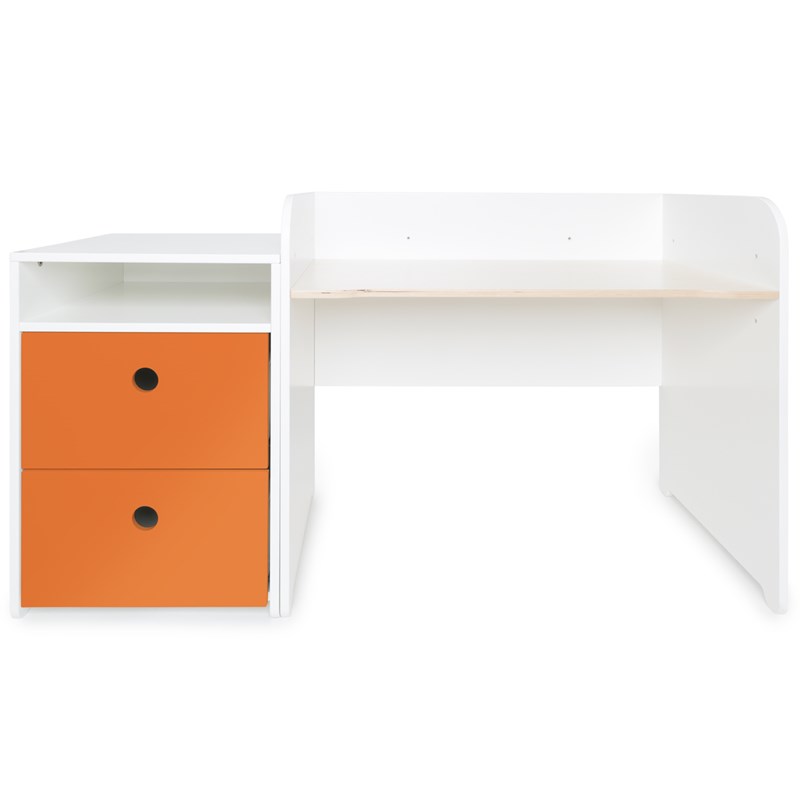 Bureau évolutif-petit meuble 2 tiroirs c