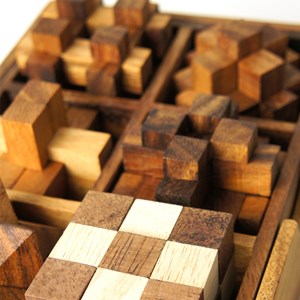 Le coffret en bois 6 casse-têtes