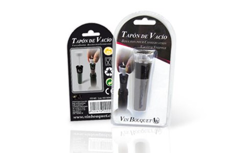 Bouchon pompe à vide d'air vin bouquet