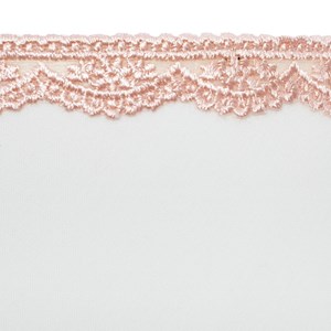 Lampe bois avec pompons rose