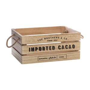 Lot de 3 cagettes de rangement colonial