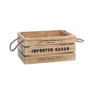 Lot de 3 cagettes de rangement colonial