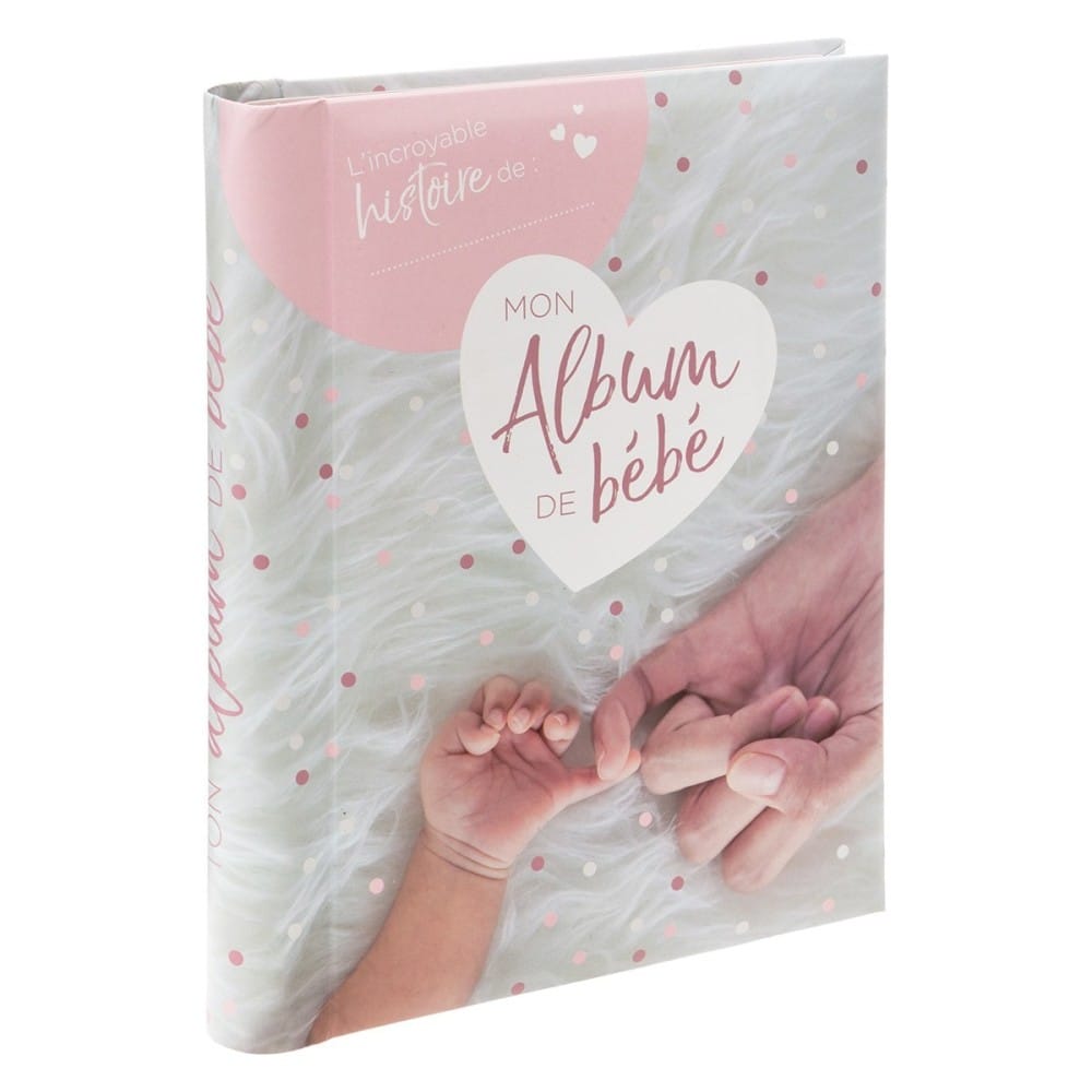 Livre de naissance bébé fille, album photo première année, papier japonais  bambou et fleurs rose, idée cadeau baptême - Un grand marché