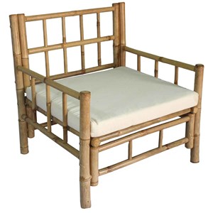 Fauteuil de jardin en bambou naturel av