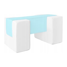 Blocs en mousse blanc bleu pastel