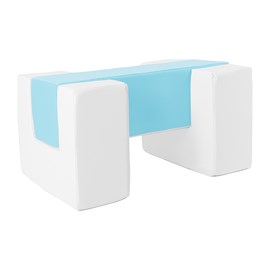 Blocs en mousse blanc bleu