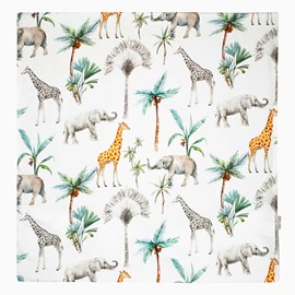 Taie d'oreiller coton réversible safari