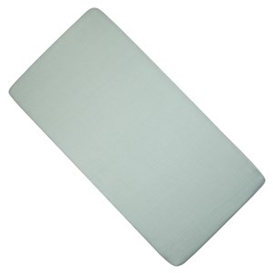 Drap berceau en gaze de coton vert de