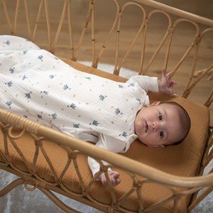 Drap housse berceau gaze de coton