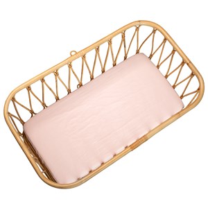 Drap berceau en gaze de coton à rose 40