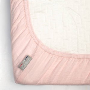 Drap housse berceau gaze coton carreaux