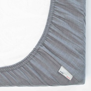 Drap housse berceau gaze coton carreaux