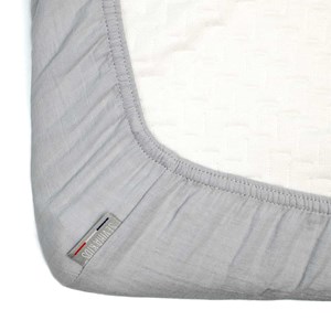 Drap housse berceau gaze coton carreaux