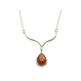 Collier primavera argent ambre